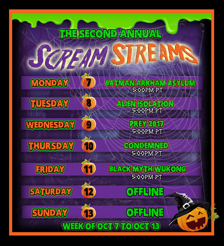 Qlyde's tweet photo. Finishing 2 games this week. More scares are coming to Scream Streams. Hope to see you there.
#TwitchStreamers #ENVtuber #vtuber #VtuberSupport #VTuberUprising #SupportSmallStreamers #pngtuber #youtubechannel #horrorgames https://t.co/bNci45uy5S