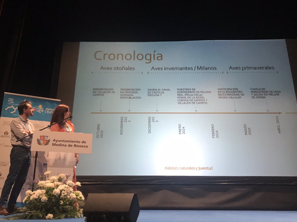 <a href="/GEOCyL/">GEOCyL Consultoría</a> <a href="/CanalCastilla/">El Canal de Castilla</a> <a href="/Dip_Va/">Diputación de Valladolid</a> <a href="/turvalladolid/">Turismo Valladolid</a> Eva y Óscar comprometidos con el medio ambiente desde <a href="/acenva/">ACENVA</a> nos hablam del <a href="/EUErasmusPlus/">Erasmus+</a> Hábitats Naturales y Juventud para Tierra de Campos y también para el <a href="/CanalCastilla/">El Canal de Castilla</a>. Avifauna y vida, naturaleza y valores, observación y juventud. 👏🏻👏🏻