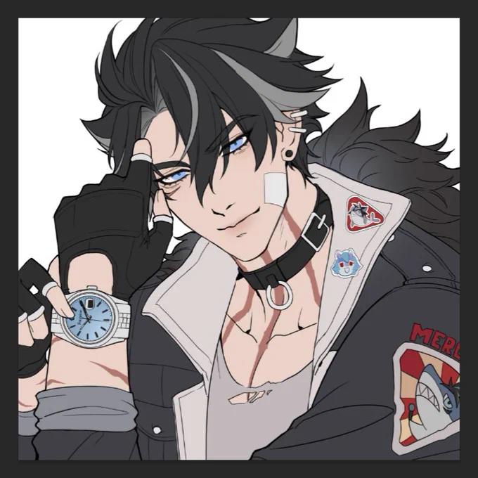 He is getting cuter everytime I draw him... 