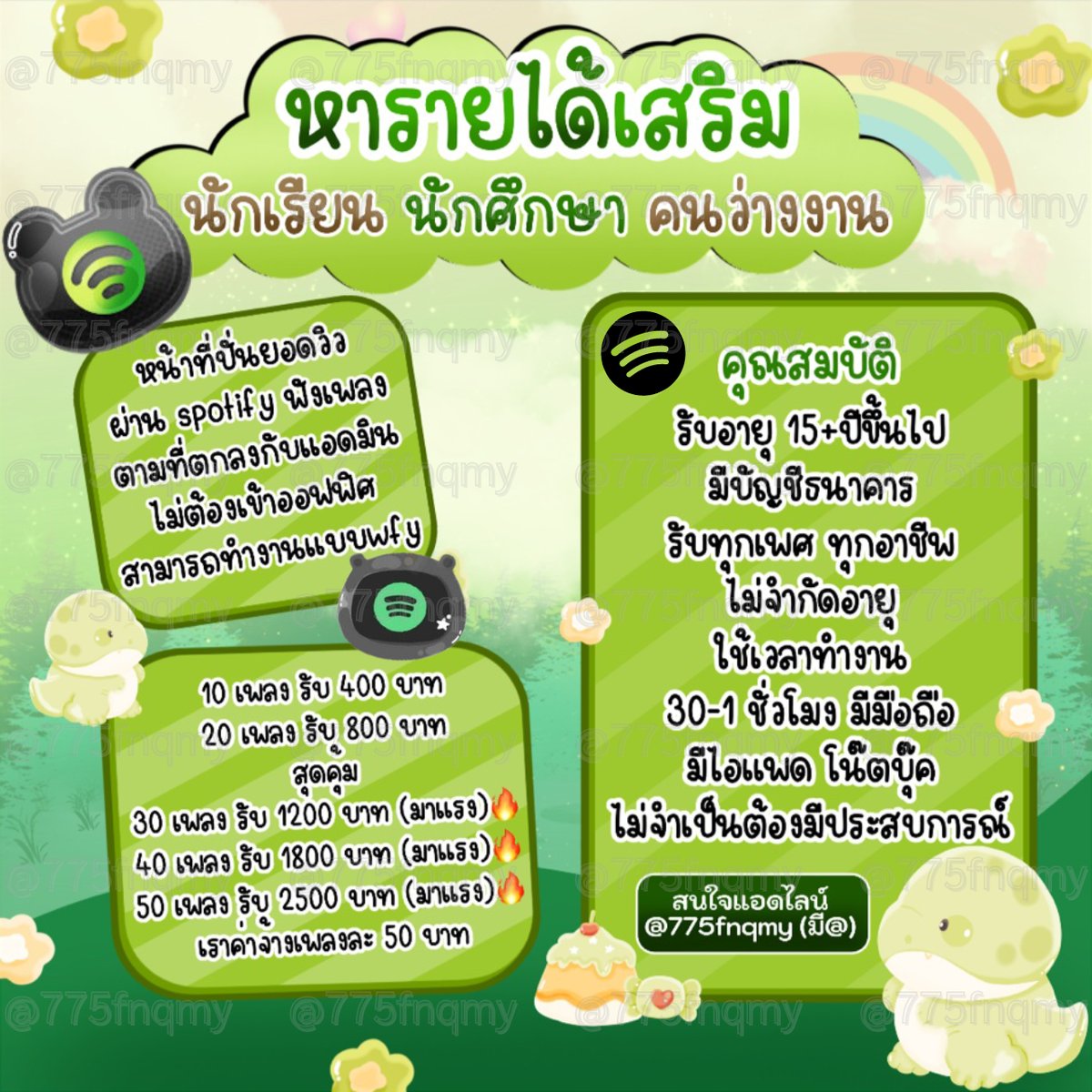 blveak's tweet photo. #งานพาร์ทไทม์ #หารายได้เสริม 🎎
✅สำหรับน้องๆอยากมีรายได้
👫นักเรียน|นักศึกษา|ว่างงาน💰

🛍ไม่กระทบเวลางาน/เรียน💸
🎴รีวิวแน่นๆ #งานออนไลน์ #หางานพาร์ทไทม์ #หางานทํา 

💌สจ.@ไลน์หน้าไบโอเลยฮะ📌#หางานออนไลน์ #หา���านออนไลน์ฟรี #งานออนไลน์ไม่เสียค่าสมัคร #ตลาดนัดnct #PHUTATCHAI https://t.co/tsQc7zhyAX