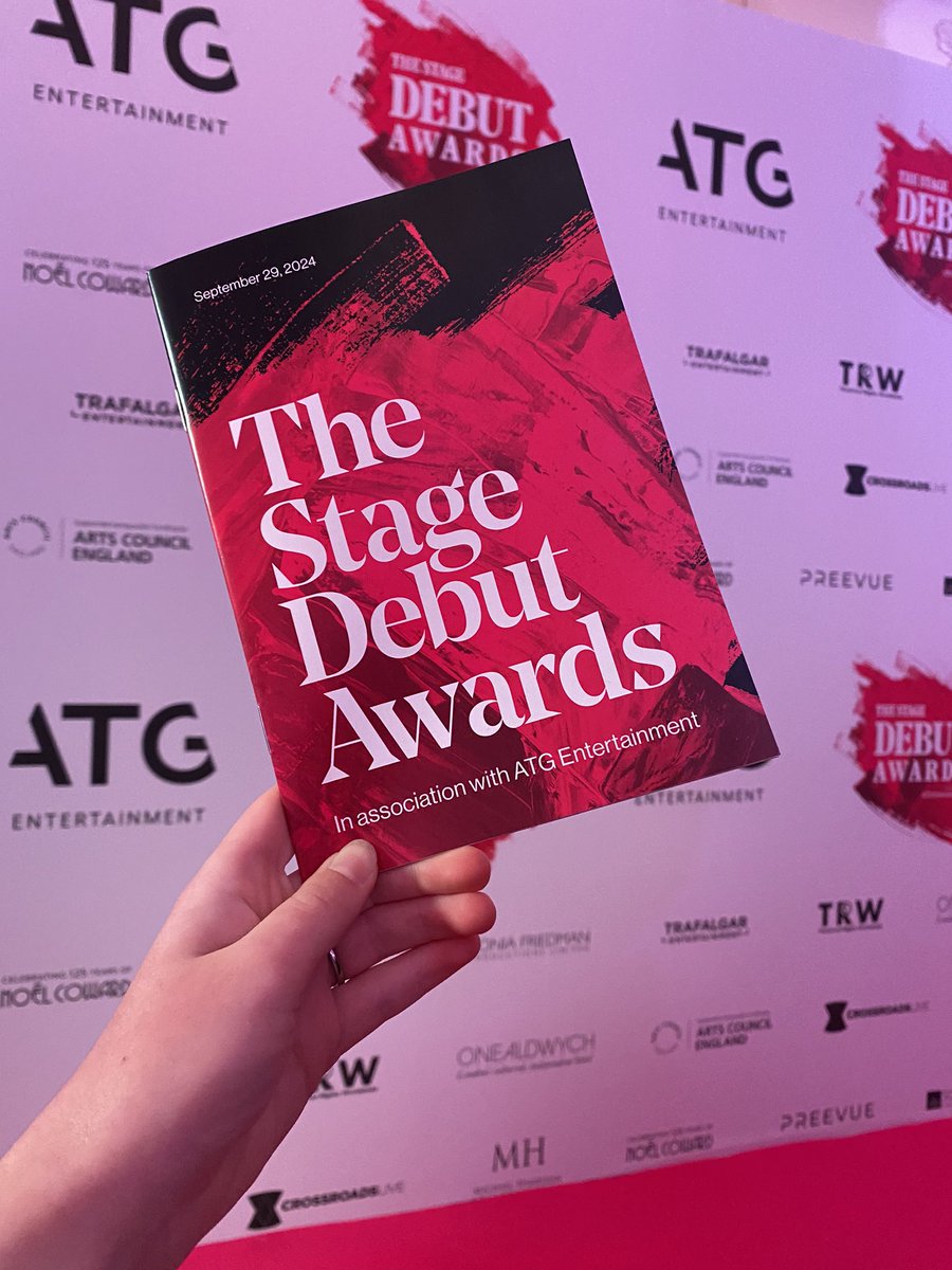 Super lovely evening last weekend at the <a href="/TheStage/">The Stage</a> Debut Awards for <a href="/WESTENDBF/">West End Best Friend</a> 🎭✨