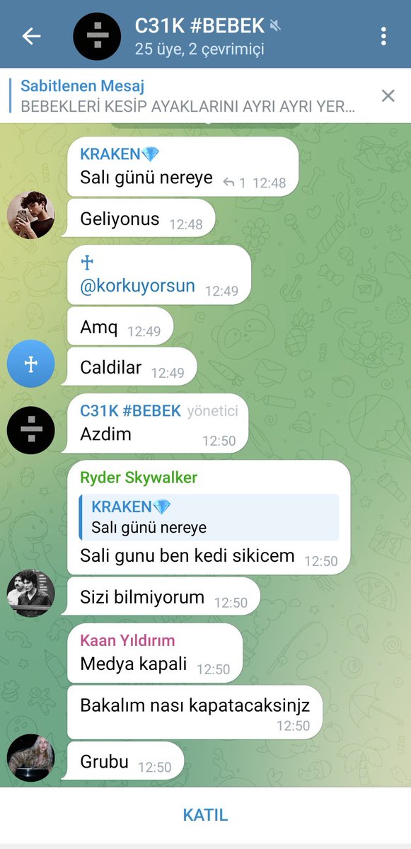 akr3959's tweet photo. @khristos_imam @EmniyetGM @istanbul_EGM @AliYerlikaya Bu grup hala açık salı günü için Bebek ayakları filan bahsediliyor lütfen gerekli yerlere duyuralım  @EmniyetGM @istanbul_EGM @AliYerlikaya @TC_icisleri https://t.co/Rs1CpV6uFe
