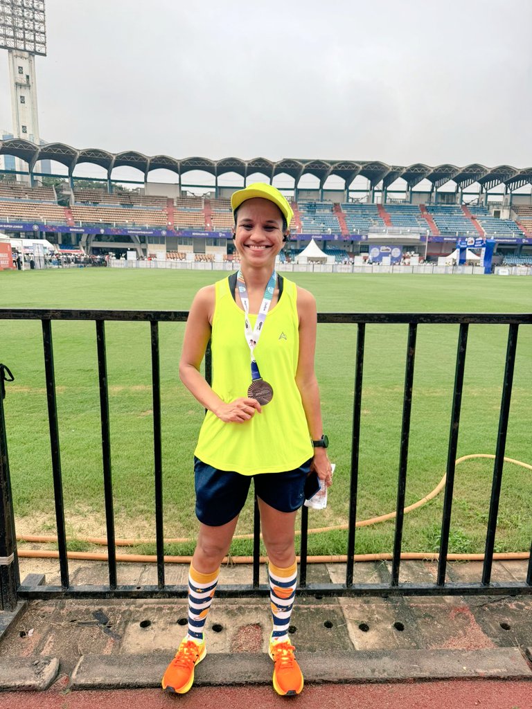 For the joy of🏃‍♂️ 

Ran the race smiling, &amp; humming all through. Loved every bit of it.