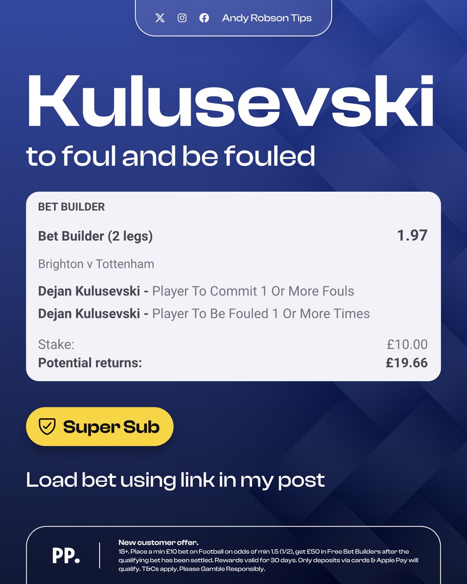 🎩 Andy’s Football Tips tweet media