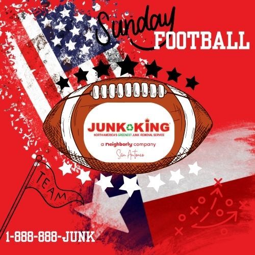 JKSanAntonioJK's tweet image. Get game day ready for Sunday Football! Let our expert crews clear out the backyard junk. Sit back and enjoy the game, we've got you covered! 🏈✨ #BackyardCleanup #GameDayPrep #Football #GameDay #Junk #JunkRemoval #JunkKing #San Antonio