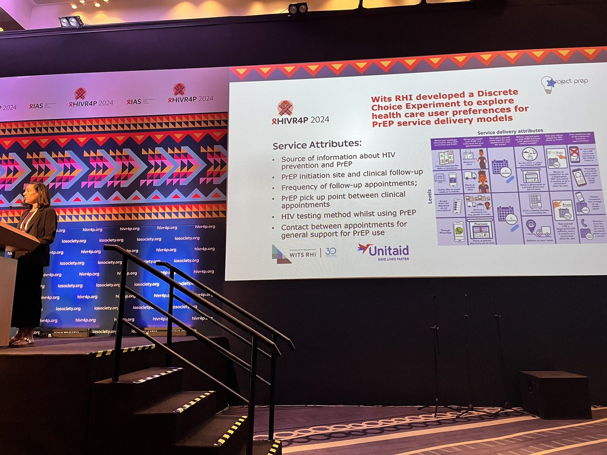 ivansegy47's tweet image. Project PrEP’s DCE on service delivery preferences showed a strong preference for decntralized and pharmacy PrEP pick up points. #HIVR4P2024