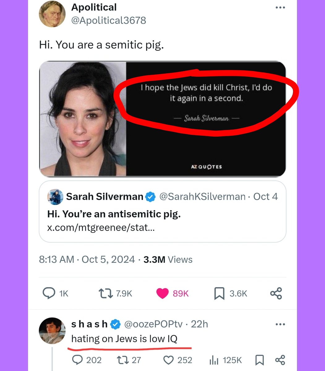 Sam Parker 🇺🇲 (@samparkersenate) on Twitter photo This is jewish supremacy: they can insult and hate you all they want, but if you reflect their sentiment back at them, well you're just low IQ! 🤣
*Every Accusation Is A Confession*
<a href="/Apolitical3678/">Apolitical</a> This is jewish supremacy: they can insult and hate you all they want, but if you reflect their sentiment back at them, well you're just low IQ! 🤣
*Every Accusation Is A Confession*
<a href="/Apolitical3678/">Apolitical</a>