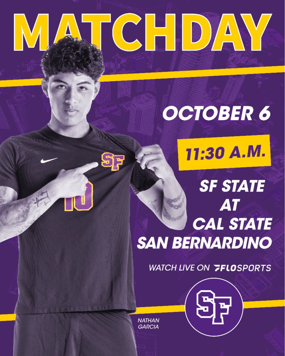 Gameday! The Gators look to add another point in the standings.

🕦 11:30 a.m.
🆚 <a href="/csusbathletics/">CSUSB Coyotes</a> 
📍 Premier Field
📺 flosports.link/4cg7YNI
📊 sfstategators.com/livestats_msoc