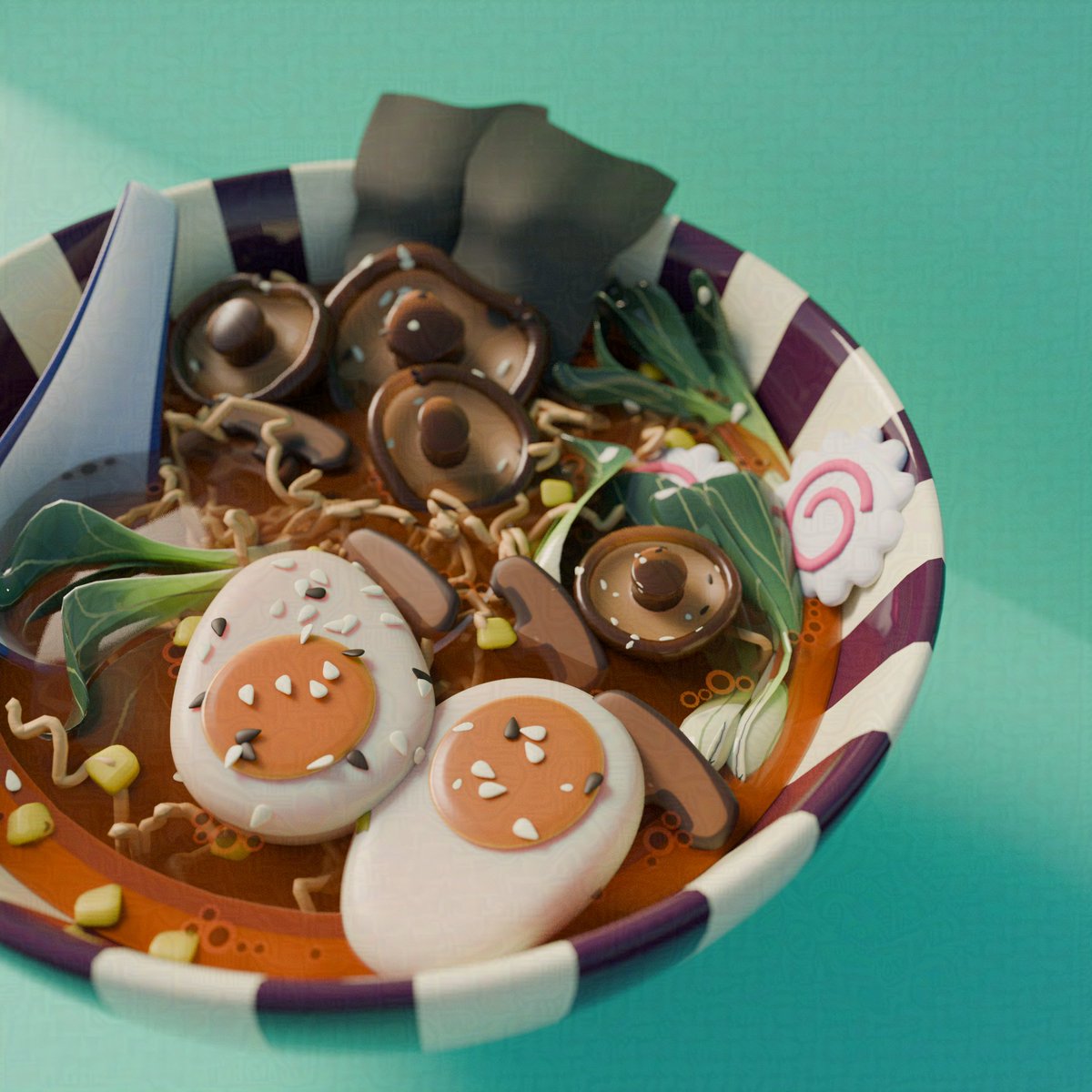 "So what toppings would like in your ramen?" -"yes"

Having a great time getting back into 3D, it's been a while! Also I'm open for work! :)