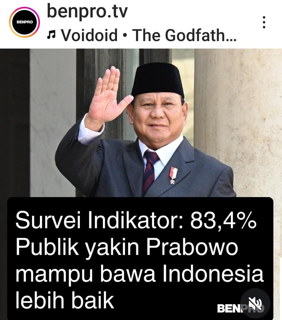 rizky__fauzan's tweet photo. Mayoritas rakyat cukup yakin Presiden terpilih 2024 @prabowo Subianto mampu memimpin Indonesia ke depan menjadi lebih baik lagi dari saat ini.
#JudolBlock https://t.co/Sk5tDTuspX