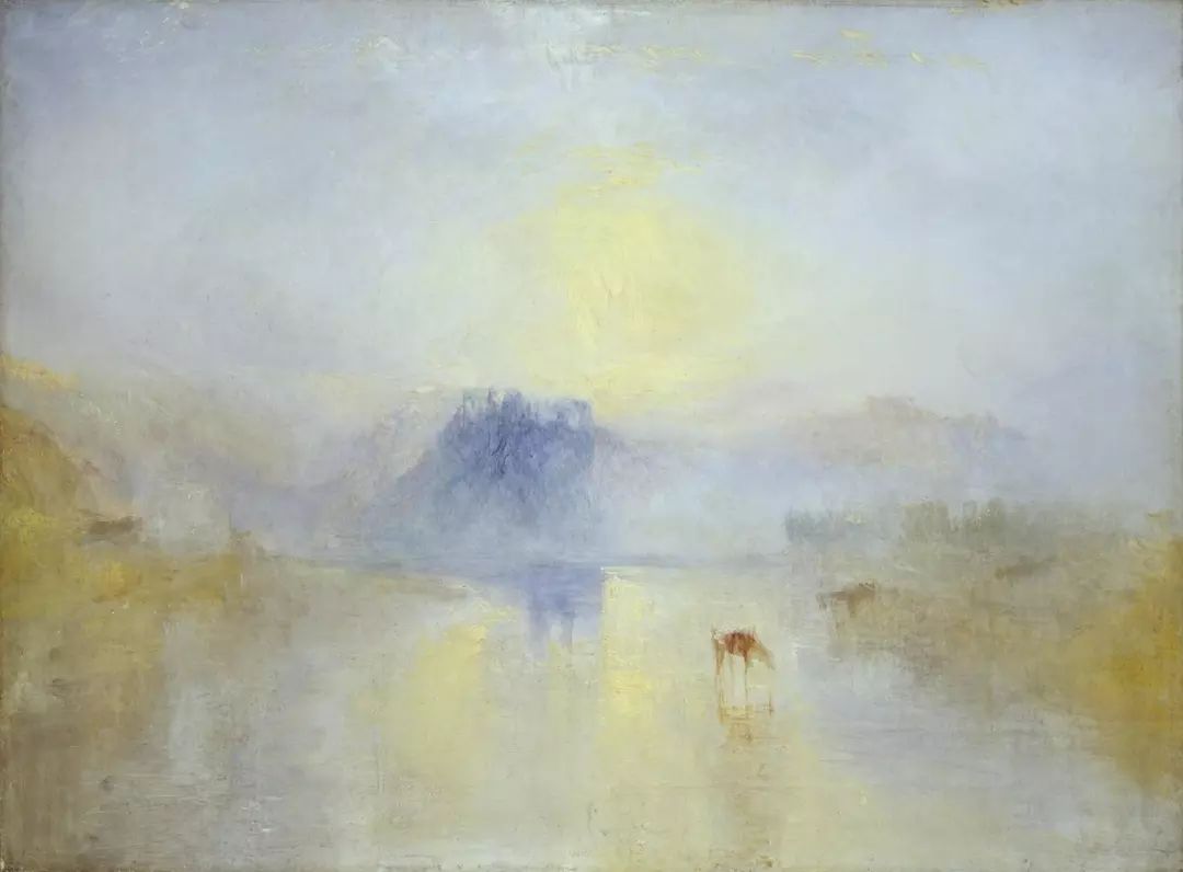 Tate's tweet photo. Inspirational Turner ☀️ 🖼️

🖌️ Norham Castle, Sunrise c.1845.
🌊 Seascape with Distant Coast c.1840
⚓ Whalers exhibited 1845
🏰 Sunrise, a Castle on a Bay: ‘Solitude’ c.1840–5 https://t.co/ZDz7DHtmZt