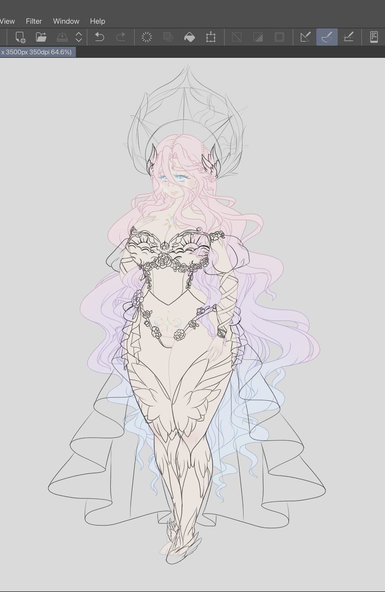 aureamachina's tweet photo. I’m almost done! Just gotta work on her crown design https://t.co/ilLUC2Dg8r