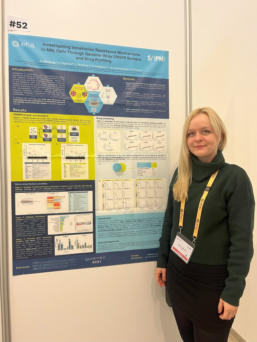 Adriana Ladungová (@aladungova) on Twitter photo 📍Had an inspiring time at the <a href="/EHA_Hematology/">European Hematology Association</a> &
<a href="/TheSFPM/">The Society for Functional Precision Medicine</a> Conference in Copenhagen.
💡The take-home message was how to make use of the data and translate it into treatment guidelines for routine laboratory settings. Hope one day I can contribute as well 😍.
#EHASFPM 📍Had an inspiring time at the <a href="/EHA_Hematology/">European Hematology Association</a> &
<a href="/TheSFPM/">The Society for Functional Precision Medicine</a> Conference in Copenhagen.
💡The take-home message was how to make use of the data and translate it into treatment guidelines for routine laboratory settings. Hope one day I can contribute as well 😍.
#EHASFPM