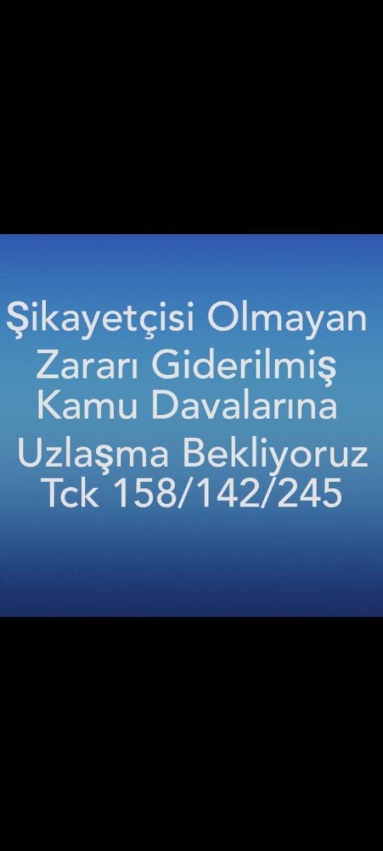 #UZLAŞMA_AF_DEĞİL_BARIŞTIR
📌Mala karşı işlenen nitelikli suçlara UZLAŞTIRMA

📌Islah olmuş mahkuma AF İSTİYORUZ‼️

👉🏻#TCK_158_142_245 #UZLAŞTIRMA_BEKLİYOR 🤲

<a href="/yilmaztunc/">Yılmaz TUNÇ</a> 
<a href="/adalet_bakanlik/">T.C. Adalet Bakanlığı</a> 
<a href="/RTErdogan/">Recep Tayyip Erdoğan</a> 
<a href="/iletisim/">T.C. İletişim Başkanlığı</a> 
<a href="/YildizFeti/">Feti Yıldız</a> 
<a href="/_cevdetyilmaz/">Cevdet Yılmaz</a> 
<a href="/avabdullahguler/">Abdullah Güler</a> ,