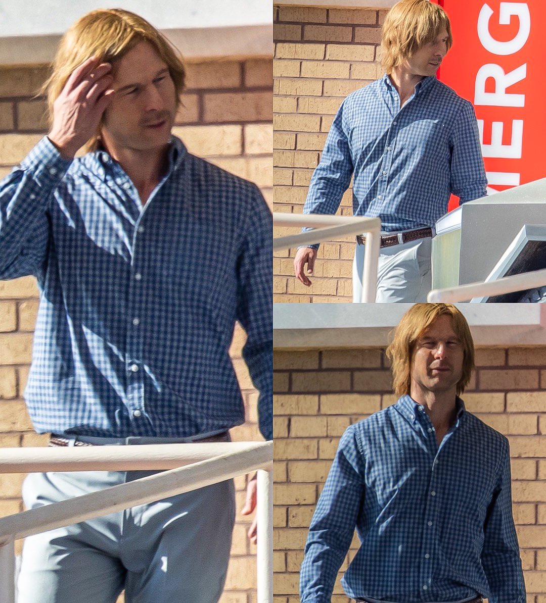 _filmcrave's tweet image. Glen Powell on the set of #ChadPowers. 📷