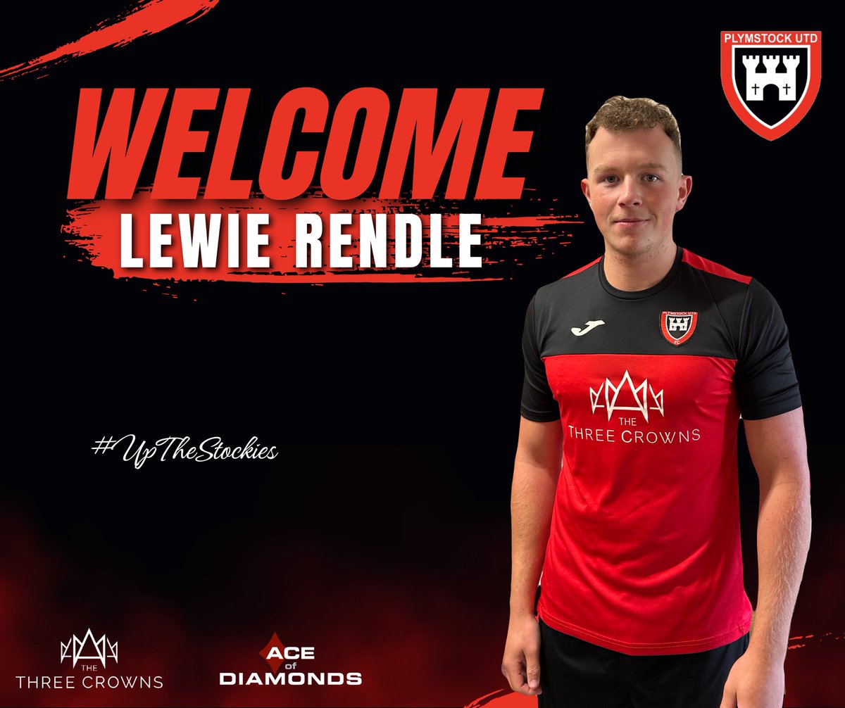 Plymstockutd's tweet image. Better late than never. A few additions over the last month to the #Stockies squad. Firstly, @LewieRendle who can play in numerous positions and has a wand of a left foot. Welcome Lewie. ❤️🖤