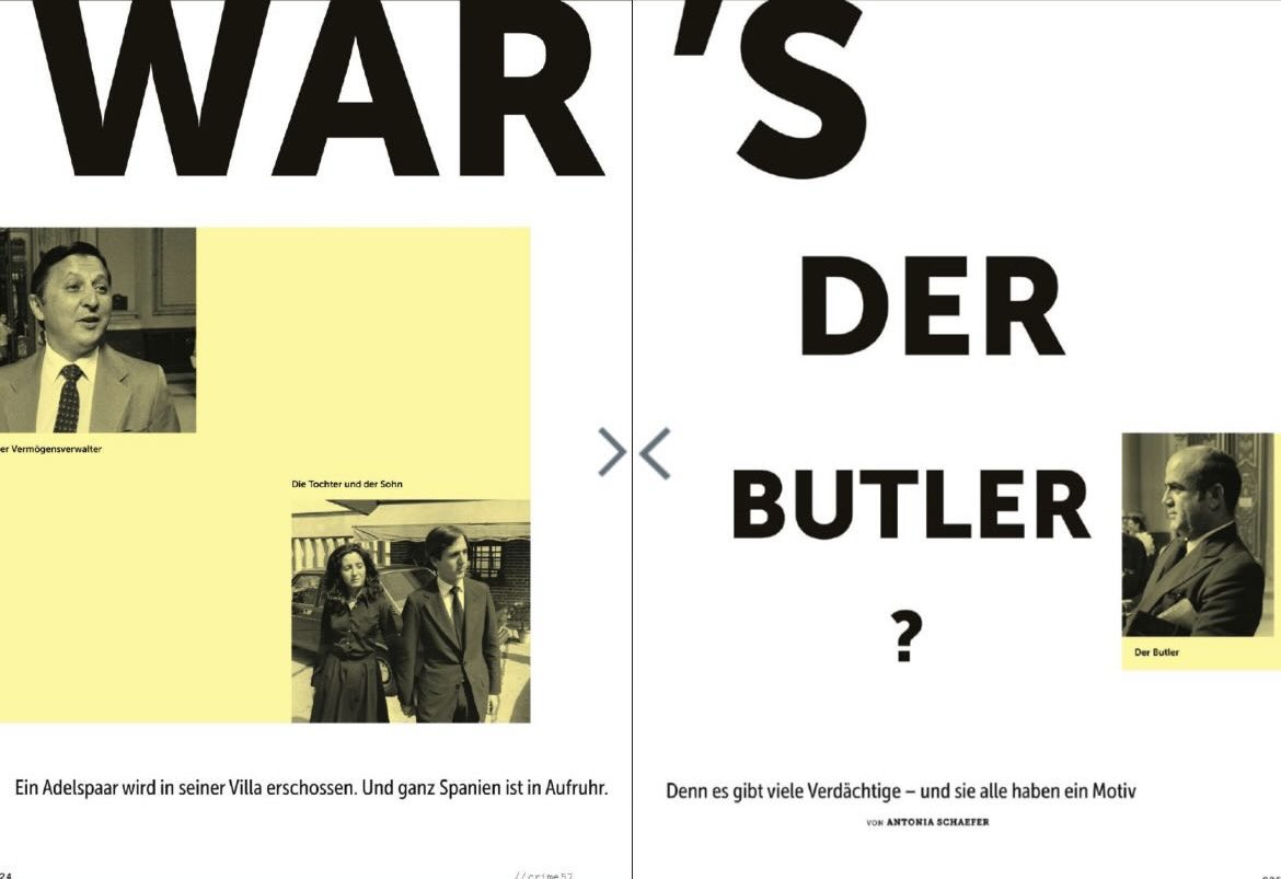 AS_conectada's tweet image. Ein Adelspaar wird in seiner Villa erschossen. Und ganz Spanien ist im Aufruhr. Denn es gibt viele Verdächtige und alle haben ein Motiv. Fürs neue @stern Crime habe ich einen alten spanischen Fall aufgedröselt. Ab jetzt am Kiosk!