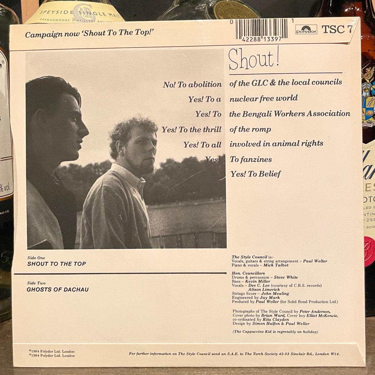 MILEHIGHCLUB202's tweet photo. ほな7いこか
The Style Council / Shout To The Top [06Oct1984 Polydor --- TSC 7]
#OTD #theStyleCouncil #PaulWeller #MickTalbot #DeeCLee #AlisonLimerick #SteveWhite #KevinMiller #ElliotMcKenzie #listeningbar #vinylbar #musicbar #レコードバー #mhc06102024
https://t.co/12z99RUGTd https://t.co/EATGMgrQYE