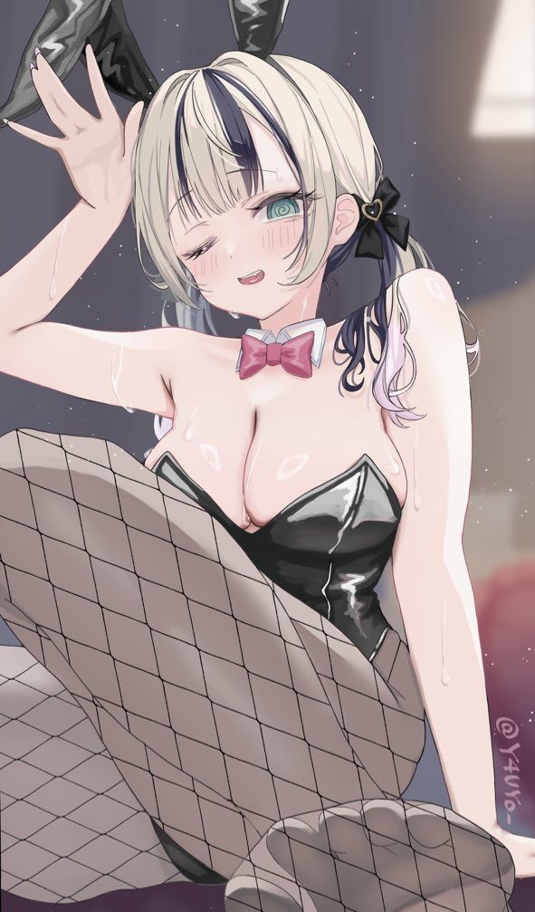 Y4UYo_'s tweet photo. 「ぼくのバニー、どお・・？」
※タップ推奨

 #963art https://t.co/8uzSGI7zto