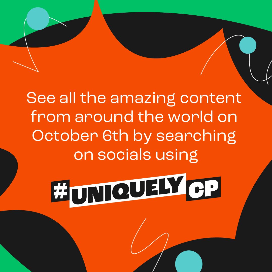 It is #WorldCerebralPalsyDay and this years theme is #UniquelyCP, which celebrates the individuality and uniqueness of people with lived experience of cerebral palsy.