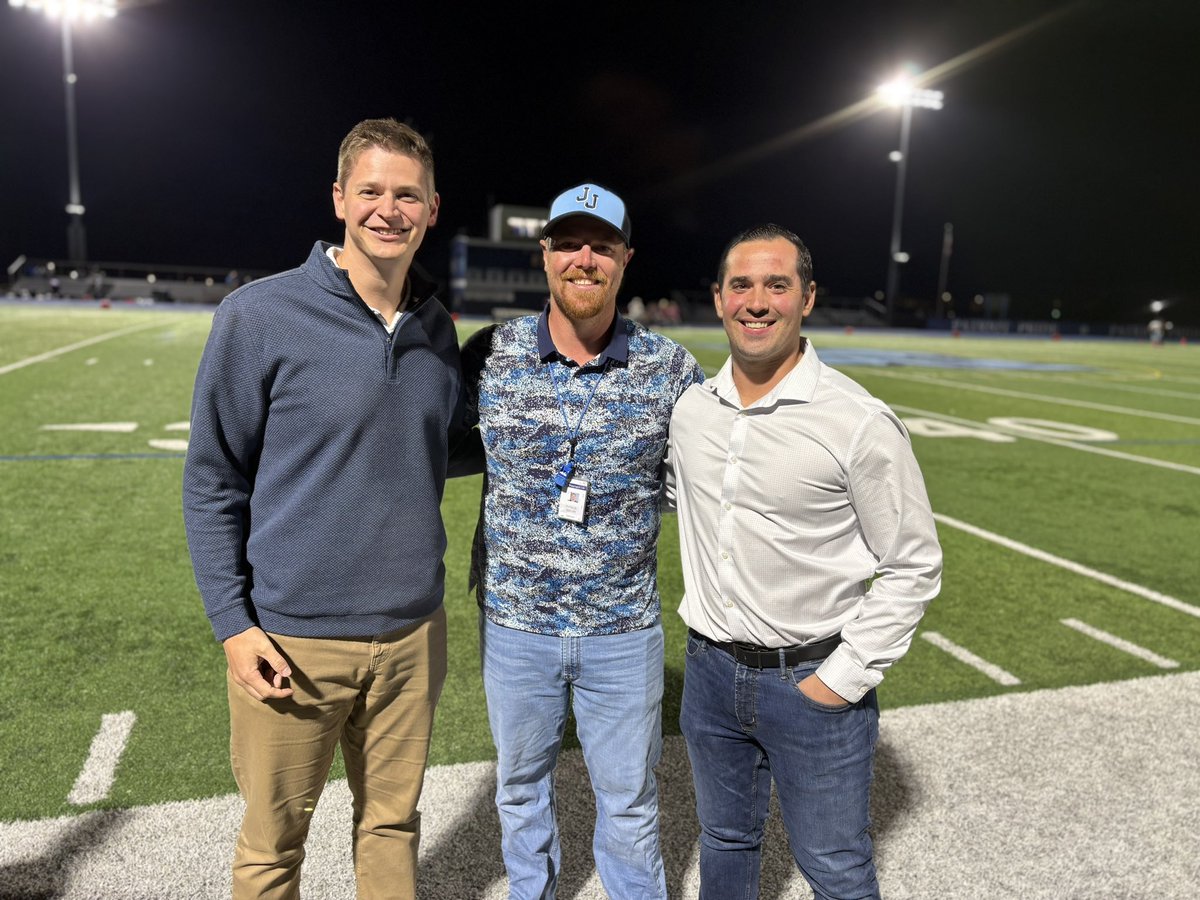 What an absolute honor to share the field with these <a href="/johnjayfootball/">John Jay Football</a> alumni again last night as they were inducted into the <a href="/WCSDAthletic/">WCSDAthletics</a> hall of fame. Mike Belluzzi ‘09, and Nick Strang ‘09. Both influential pieces in the winning tradition at John Jay.