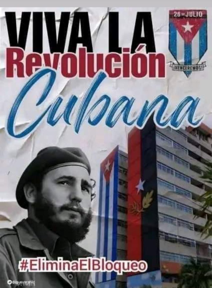 A una sola voz: Viva la Revolución cubana!!
#FidelPorSiempre #YoSigoAMiPresidente