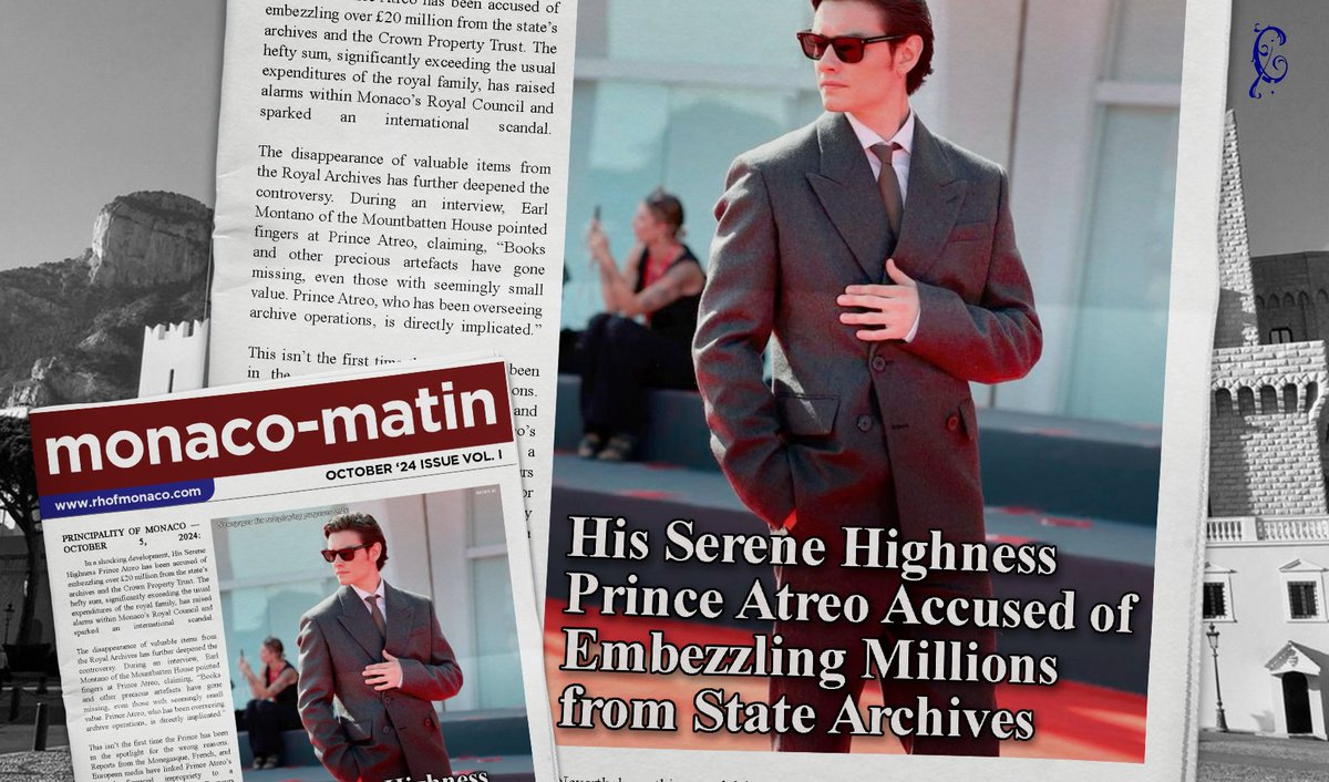 ͏
͏ ͏
͏ ͏
͏ ͏
His Serene Highness Prince Atreo faces allegations with regards to his operations at the Royal Archives

R͟e͟a͟d͟ M͟o͟r͟e͟
͏ ͏͏ ͏
͏ ͏
͏ ͏
͏ ͏