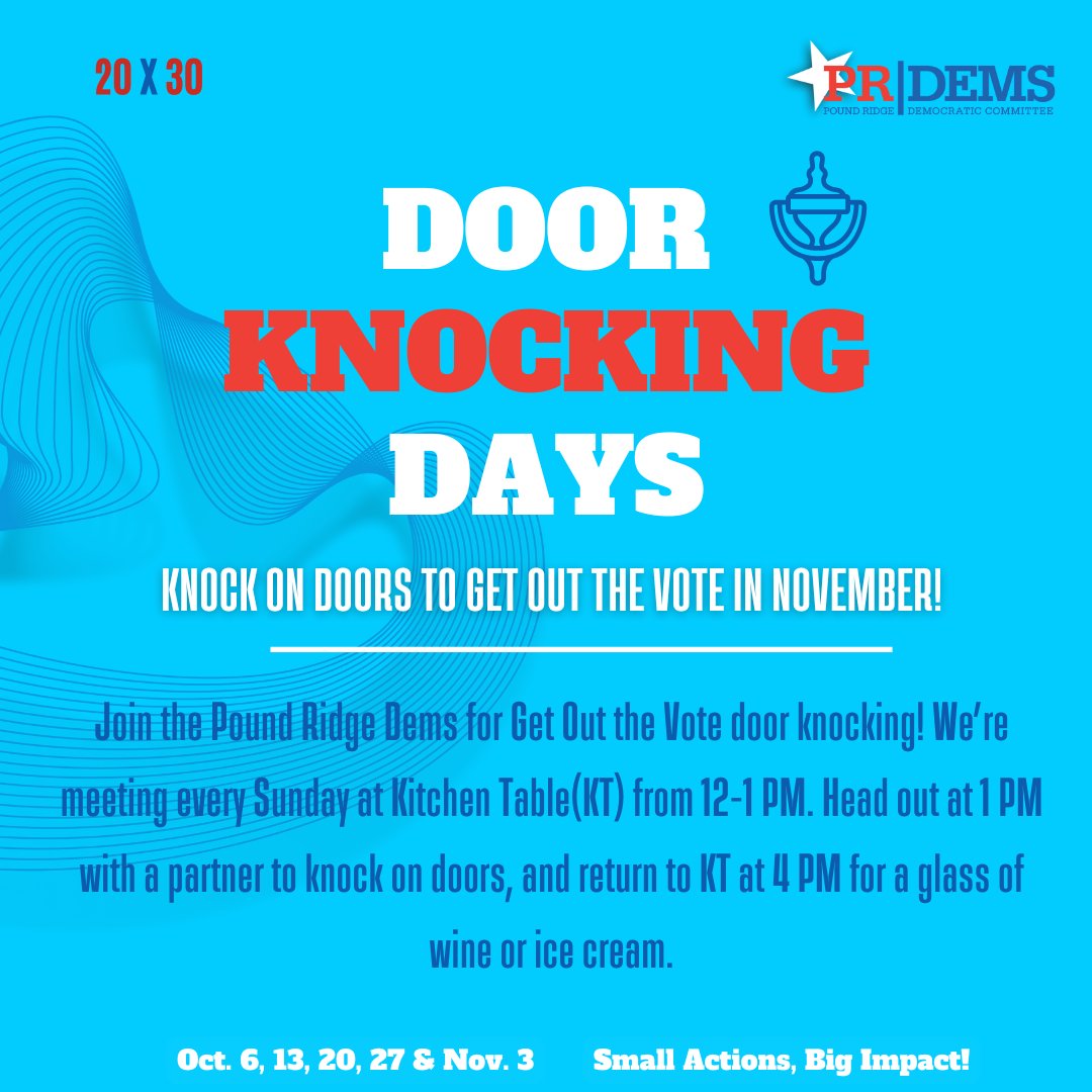 prdems's tweet photo. Join us this afternoon!

Meet at the Kitchen Table between 12:00 and 12:45 PM to pick up materials and find a partner (if you don’t already have one), then depart for door knocking at 1:00.

Feel free to return back to the Kitchen Table for wine &amp; ice cream at 4:00 PM! https://t.co/LUGhgrPB0Z
