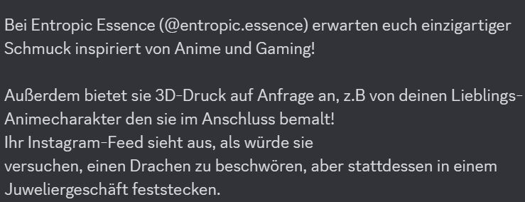 JACKT_Sachsen's tweet photo. Ein weiterer Künstler möchte sich euch vorstellen!
Ihr wollt mehr Infos zu unserer Convention?
Dann folgt dem Link in der Bio zu unserer Internetseite!
#jackt #jacktsachsen #convention #cosplay #cosplayconvention #halloweenconvention #halloweencosplay #chemnitz #sachsen https://t.co/5BhkMaNZQ9