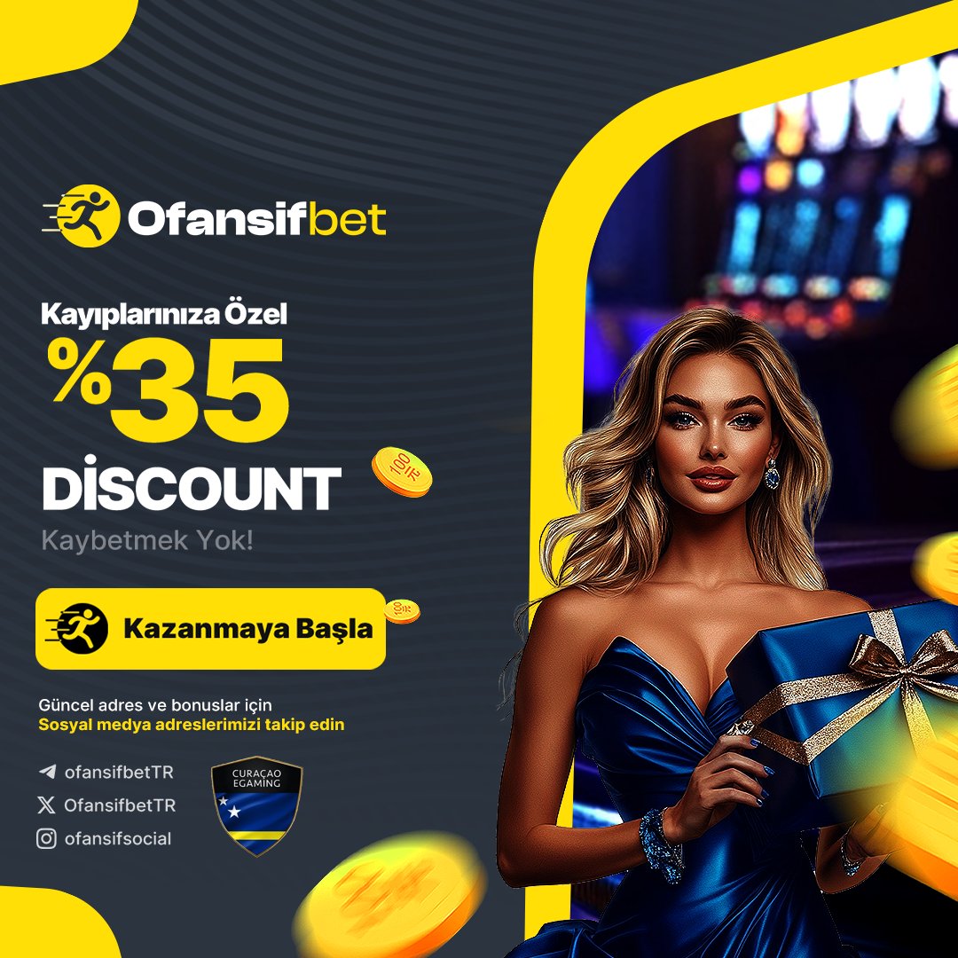 💸 #OFANSİFBET'TEN %35'E VARAN KAYIP BONUSU!

⚡ Minimum 100 TL kaybına anında %35'e kadar çevrimsiz bonus!

💸 100.000 TL üzeri kayıplar için %35, 100-999 TL için %20 bonus seni bekliyor!

🎯Kayıplarını avantaja çevir

🔗 u16p.com/ofansifsosyal

#kayıpbonus #bahis #denemebonusu