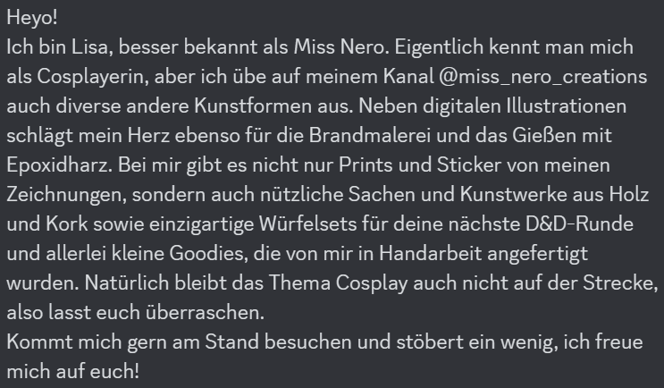 JACKT_Sachsen's tweet photo. Auch die gute Miss Nero wird mit dabei sein!
Ihr wollt mehr Infos zu unserer Convention?
Dann folgt dem Link in der Bio zu unserer Internetseite!
#jackt #jacktsachsen #convention #cosplay #cosplayconvention #halloweenconvention #halloweencosplay #chemnitz #sachsen https://t.co/qtN6aGJJK4