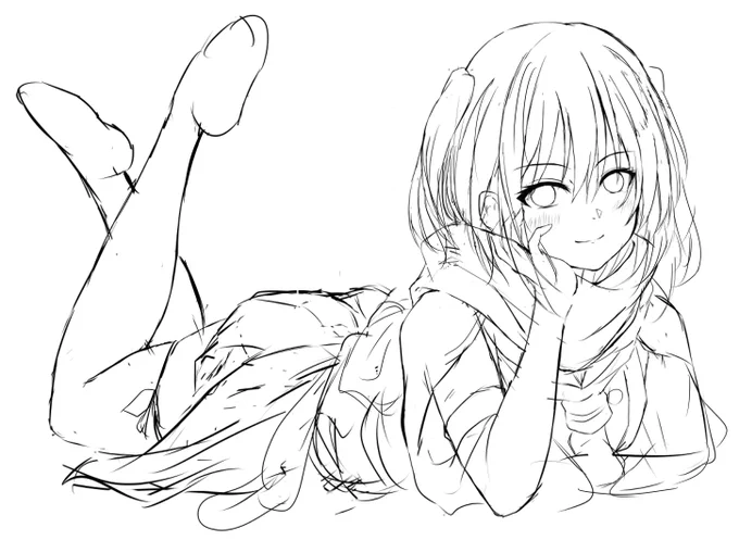 久々川内さん描いとる 