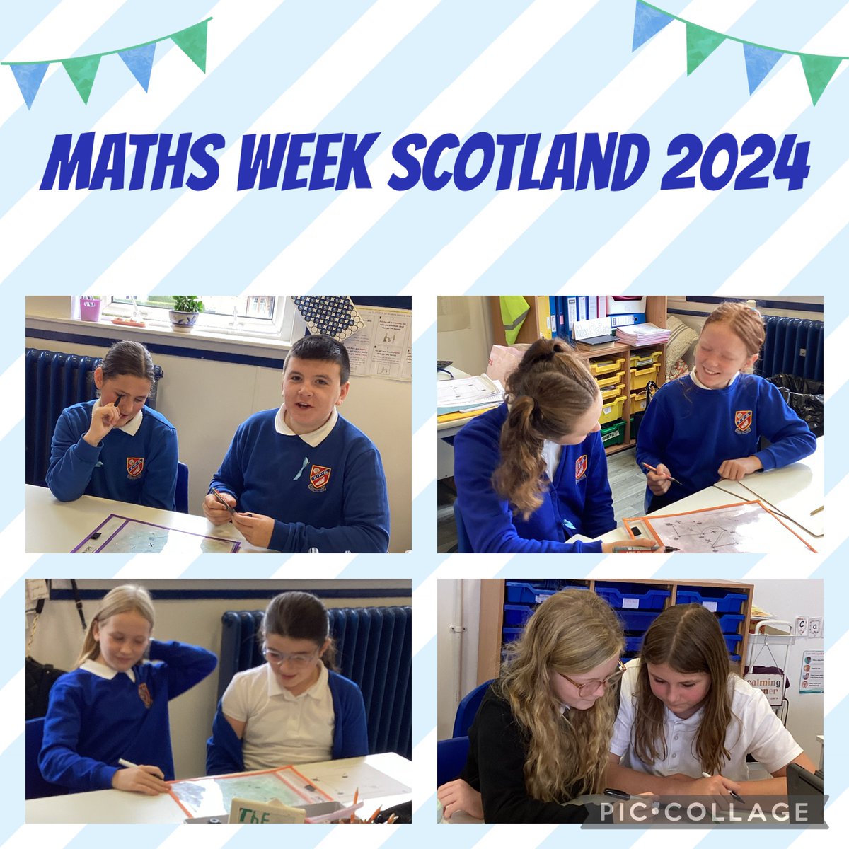 Maths Staff from Stewarton Academy loved visiting the P7's <a href="/KilmaursPS/">Kilmaurs Primary School</a> for @mathsweekscot - we had a great time playing games with Maths, spotting patterns and making conjectures #mathsweekscot #welovemaths
