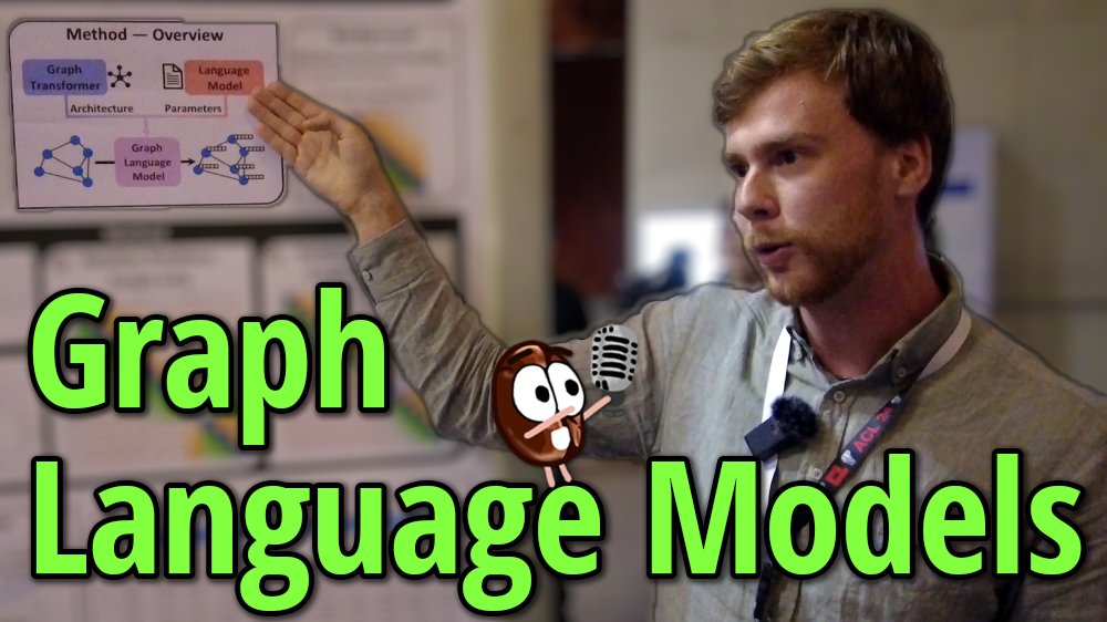 AI Coffee Break with Letitia (@aicoffeebreak) on Twitter photo How to make powerful LLMs understand graphs and their structure?🕸️ With Graph Language Models!
Take a pre-trained LLM and fit it with the ability to process graphs. Watch if you're curious how:👇
📺 youtu.be/JcHeaONGbmQ
(Hint: it's about position embeddings, as <a href="/MoritzPlenz/">Moritz Plenz</a> How to make powerful LLMs understand graphs and their structure?🕸️ With Graph Language Models!
Take a pre-trained LLM and fit it with the ability to process graphs. Watch if you're curious how:👇
📺 youtu.be/JcHeaONGbmQ
(Hint: it's about position embeddings, as <a href="/MoritzPlenz/">Moritz Plenz</a>