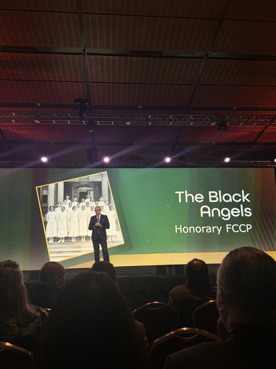 ForeverFancy17's tweet photo. What an amazing start to the CHEST 2024 conference! What an honor to witness The Black Angels being bestowed the distinction of honorarium Fellows of the American College of Chest Physicians (FCCP).  Their story of dedication to caring for their patients is admirable. https://t.co/aLcXnY2QbJ