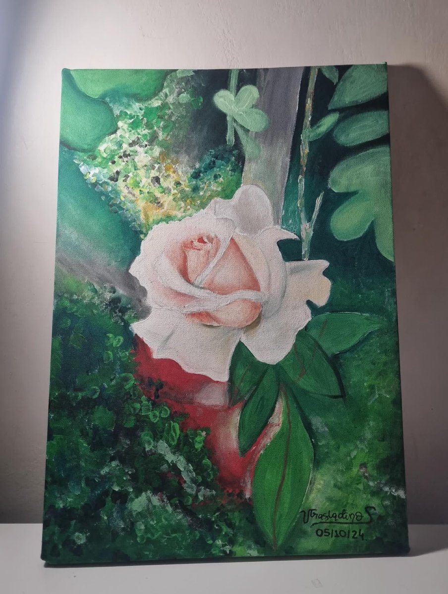 ElTallerDeMary's tweet photo. Obra realizada por una de mis alumnas en clases on line #acrílicosobrelienzo Luego de varias clases, culminó su obra,aplicando conocimientos de pintura adquiridos en clases anteriores conmigo. Una alumna muy dedicada, con mucho talento y sensibilidad. Me siento contenta. https://t.co/1yT1EujMiT