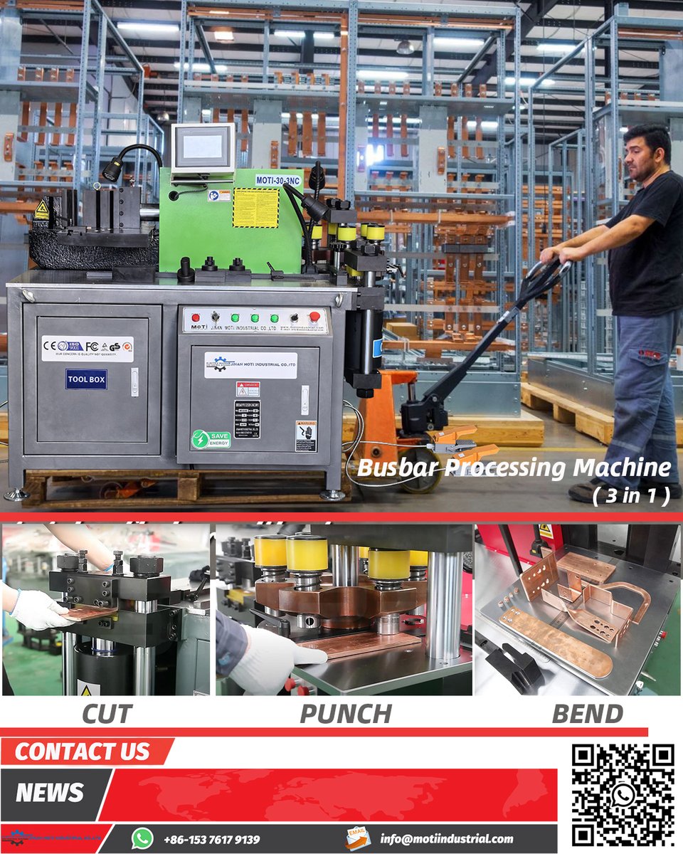 JINAN MOTI INDUSTRIAL CO.,LTD (@moti_ltd) on Twitter photo CNC Busbar Bending Machine
JINAN MOTI INDUSTRIAL CO., LTD
E-mail: info@motiindustrial.com
WhatsApp: +86-15376179139
motiindustrial.com
#busbarmachinemanufacturers #copperbusbarmachine #cncbusbarbendingmachine #3in1busbarprocessingmachine CNC Busbar Bending Machine
JINAN MOTI INDUSTRIAL CO., LTD
E-mail: info@motiindustrial.com
WhatsApp: +86-15376179139
motiindustrial.com
#busbarmachinemanufacturers #copperbusbarmachine #cncbusbarbendingmachine #3in1busbarprocessingmachine