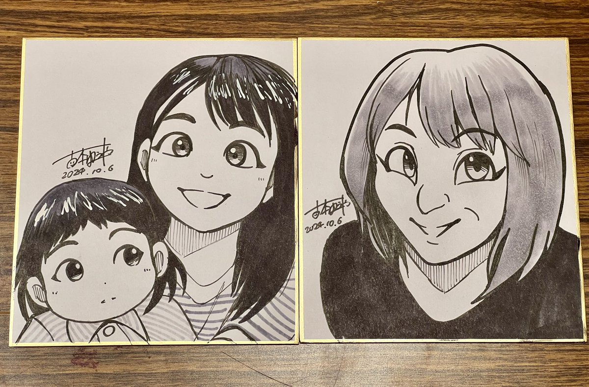 本日2日目は特に似顔絵制作を希望される方が大勢来場されました!
似顔絵描きを大勢の方に向けて行うのは初めてでしたが、とても喜んでいただけて嬉しかったです。良い刺激になりました!
#アートインナガハマ 