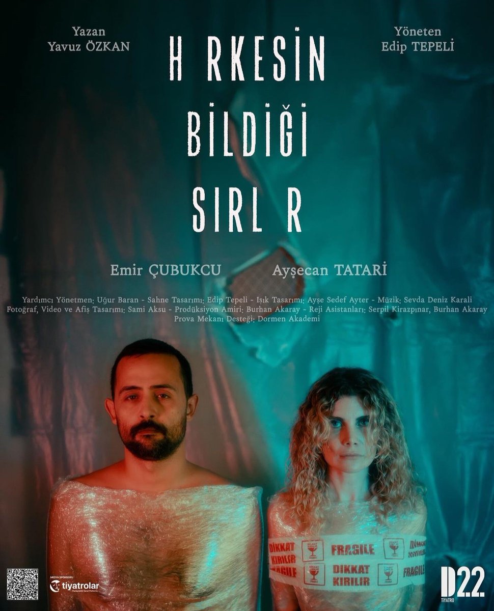 Yavuz Özkan imzalı yeni @d22 oyunu Herkesin Bildiği Sırlar'nin afişini de yazıya ekledim. Herkesin Bildiği Sırlar ve sezonun diğer YENİ oyunları bu yazıda: birdebendenokuyun.blogspot.com/2024/09/2024-2…