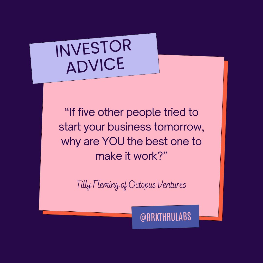 Investors are putting their money in YOU. Make it clear why yours is the only team that can make your idea a success. #femalefounders #womenintech #WomeninBusiness #entrepreneuse