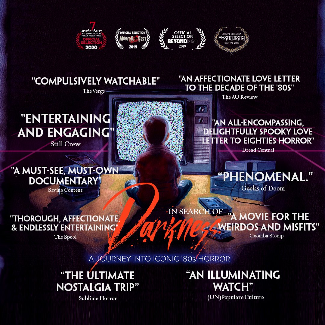 In Search of Darkness turns 5 years old today! We are streaming the critically acclaimed documentary FREE all day today on YouTube (see link in bio); watch your favorite industry legends discuss all things '80s Horror, and start curating your Spooky Season movie list!