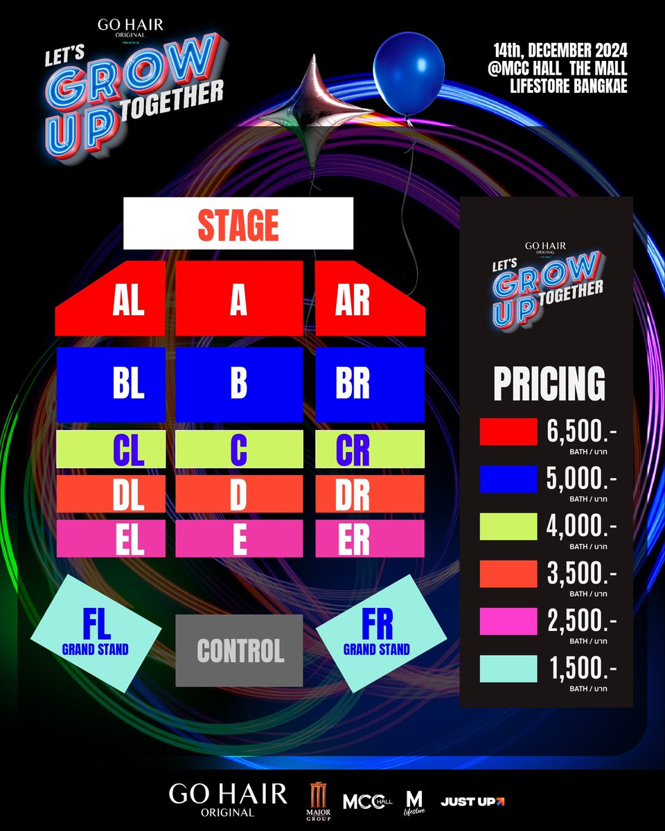 GO HAIR ORIGINAL PRESENTS
Uppoompat Fanmeet 2024 ตอน Let’s Grow Up Together
แฮปปี้เบิร์ดเดย์! ฉลองครบรอบวันเกิดสุดพิเศษไปกับ อัพ ภูมิพัฒน์ 
มาร่วมกันสร้างโมเมนต์ดีๆ ที่โตไปด้วยกันอีกปี บันทึกเป็นความทรงจำที่มองย้อนกลับไปทีไรก็รู้สึกดี
🗓 วันจัดงาน: วันเสาร์ที่ 14 ธันวาคม 2567