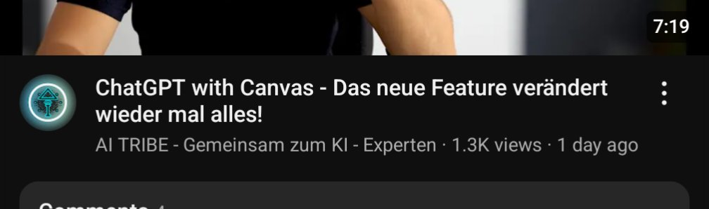 Die Übertreibungen auf Insta, YouTube, TikTok &amp; Co bei jedem neuen #OpenAI Feature nerven! "with Canvas" ist nett, aber alles andere als revolutionär. Das Frontend erleichtert die gemeinsame Text-Erstellung mit der KI, mehr aber auch nicht. #schule #ki