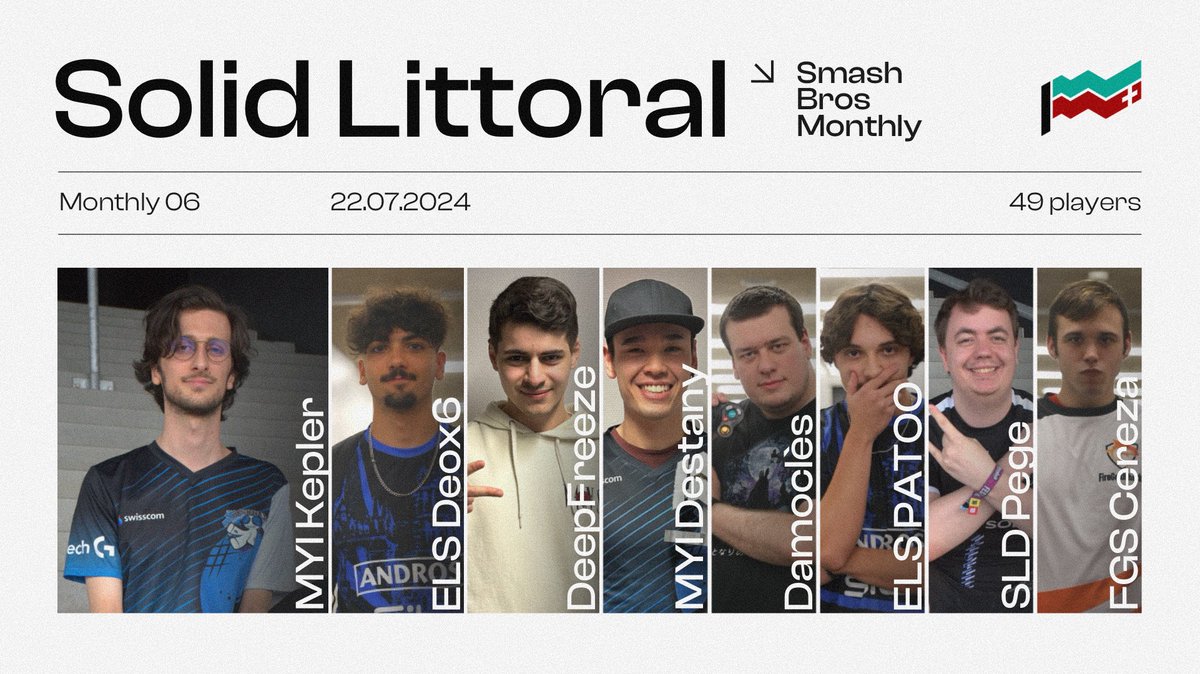 Solid Littoral 🏟️ (@solidlittoral) on Twitter photo Late Top 8 asset but here it is ! 🙌
🥇 1st - MYI <a href="/KeplerSsb/">mYi | Kepler</a>
🥈 2nd - eLS <a href="/Deox6_SSB/">eLS | 𝔻𝕖𝕠𝕩𝟞🌛</a>
🥉 3rd - <a href="/DeepFreezeIV/">Deep Freeze</a>
🏅 4th - MYI <a href="/mYiDestany/">mYi | Destany 爱生</a>
🏅 5th - <a href="/Boggarak/">Damoclès</a>
🏅 5th - eLS @PATOO_SSB
🏅 7th - SLD <a href="/PegeSSB/">SLD | Pege</a>
🏅 7th - FGS <a href="/FGSCereza/">FGS | Cereza</a>
#NeuchâtelRising 🏟️ Late Top 8 asset but here it is ! 🙌
🥇 1st - MYI <a href="/KeplerSsb/">mYi | Kepler</a>
🥈 2nd - eLS <a href="/Deox6_SSB/">eLS | 𝔻𝕖𝕠𝕩𝟞🌛</a>
🥉 3rd - <a href="/DeepFreezeIV/">Deep Freeze</a>
🏅 4th - MYI <a href="/mYiDestany/">mYi | Destany 爱生</a>
🏅 5th - <a href="/Boggarak/">Damoclès</a>
🏅 5th - eLS @PATOO_SSB
🏅 7th - SLD <a href="/PegeSSB/">SLD | Pege</a>
🏅 7th - FGS <a href="/FGSCereza/">FGS | Cereza</a>
#NeuchâtelRising 🏟️