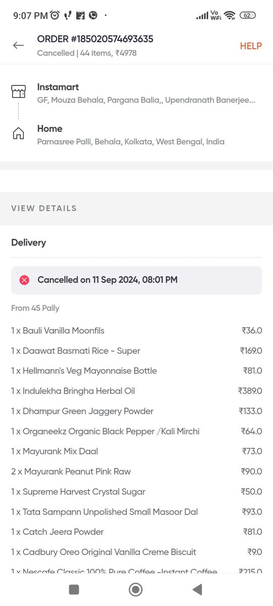 Rama0537's tweet photo. @SwigyInstamart @SwiggyCares paying no heed to customer's complaints. It's almost one month and am awaiting my refund of 5k. follow-ups are yielding no results from the Swiggy Care team. 
I am forced to #boycottswiggy #NoSWIGGY. Request @consumerforum_ to intervene. https://t.co/H6uuCBvzOw