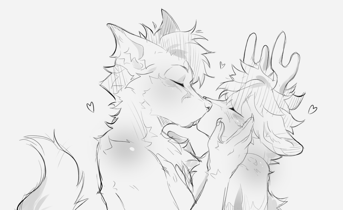 Starting up with some really cute art I just got gifted by
<a href="/GlaedrWolf/">Glaedr</a>❤️ 

✏️ by <a href="/ErosKyi/">EroS</a>~