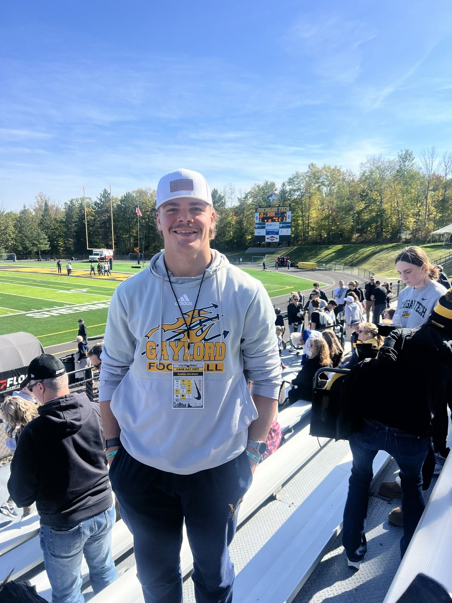 Had a great day at the Michigan Tech game today. Hope I can get back soon! <a href="/Coach_Saterstad/">Adrian Saterstad</a> <a href="/DanMettlach/">Dan Mettlach</a>