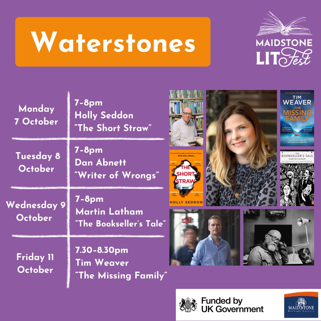 Maidstone LitFest (@maidlitfest) on Twitter photo Maidstone LitFest's events at Waterstones start tomorrow and you get to hang out in a bookshop after hours – who doesn't love that?!
Come and join us!
Book your tickets now 👇
maidstonelitfest.org/what-s-on
<a href="/WaterstonesFrem/">Waterstones Maidstone</a> <a href="/VisitKent/">Visit Kent</a> <a href="/whatsoninkent/">What's On In Kent</a> Maidstone LitFest's events at Waterstones start tomorrow and you get to hang out in a bookshop after hours – who doesn't love that?!
Come and join us!
Book your tickets now 👇
maidstonelitfest.org/what-s-on
<a href="/WaterstonesFrem/">Waterstones Maidstone</a> <a href="/VisitKent/">Visit Kent</a> <a href="/whatsoninkent/">What's On In Kent</a>