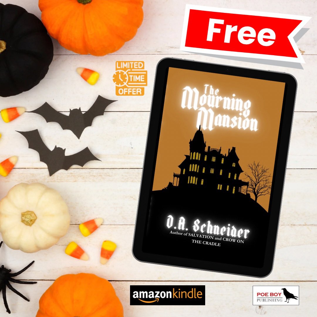 🎃FREE BOOK ALERT!🎃

To celebrate the upcoming release of Franklin Stewart book 3, you can now get book 1, THE MOURNING MANSION, absolutely FREE on #kindle

a.co/d/5jLi0n9

#WritingCommunity #booktwt #amreading #amwriting #free #freebook #Halloween #kindlebooks