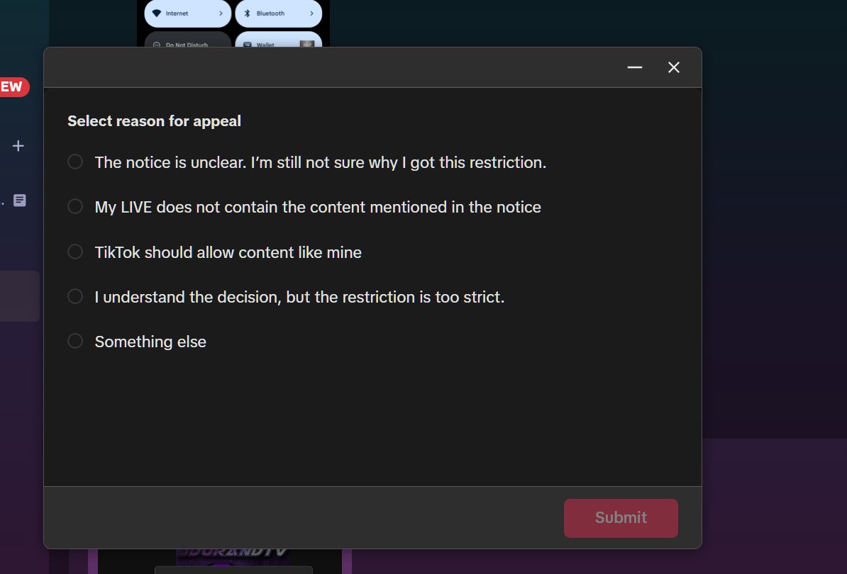 jdurandTV's tweet photo. really sucks this happened on my tiktok Live stream today, we stream our own content all the time, never showcasing others stuff so this is puzzling to me, if anyone can help with this lemme know! https://t.co/ug9luqGJX5